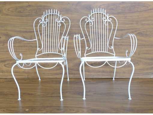 Conjunto Cadeiras Estilo Antigo para Varanda Gardênia Branca